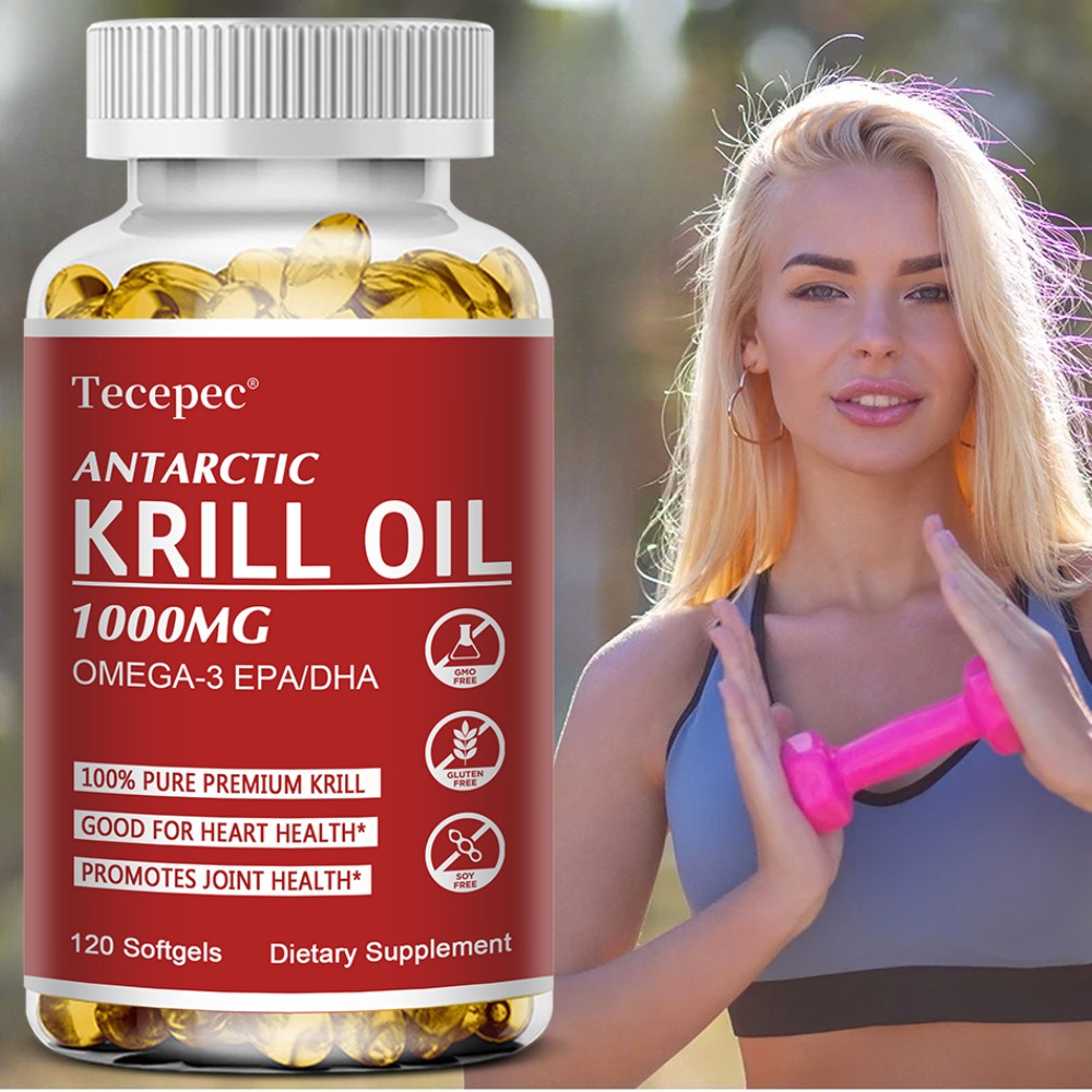 Krill Oil Supplement - Kapsul Minyak Krill Antartika OMEGA-3 dan