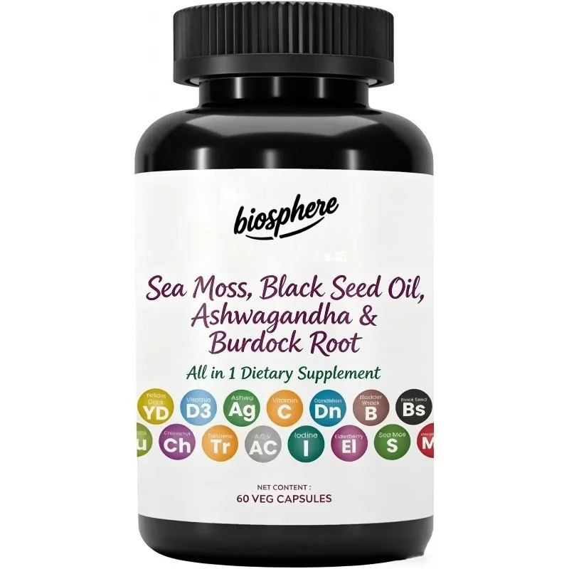Black Seed Oil Capsule - Rumput laut, minyak biji hitam, kunyit,