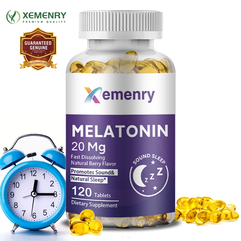 Krill Oil Supplement - Gel Lunak Melatonin Dewasa Membantu Anda