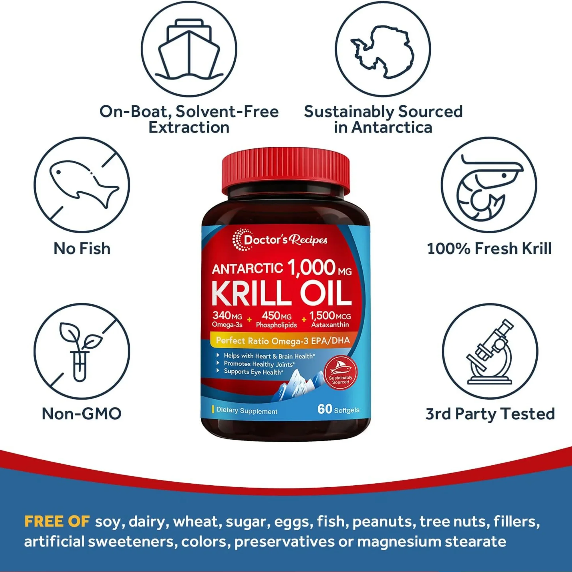 Suplemen Minyak Krill Antartik - Krill Oil Supplement ulasan dan harga