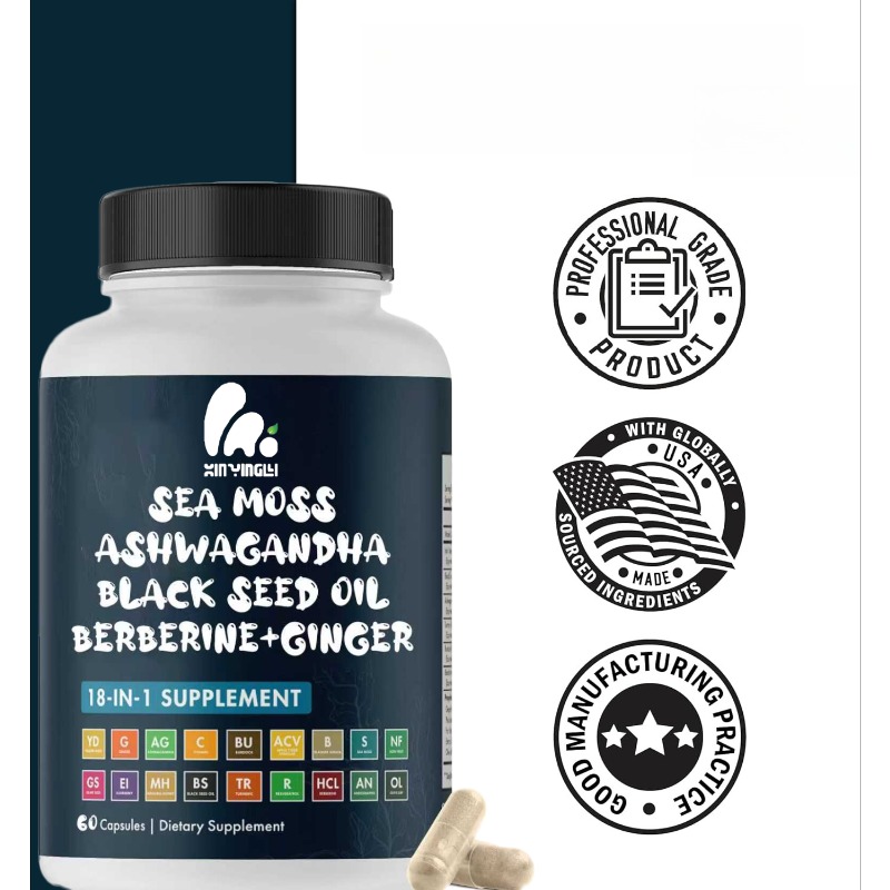 Rumput laut, minyak biji hitam - Black Seed Oil Capsule ulasan dan harga