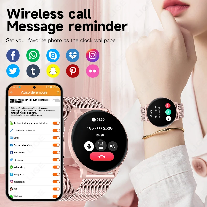 Jam Tangan Pintar LIGE dengan  - Nutrition Gym ulasan dan harga