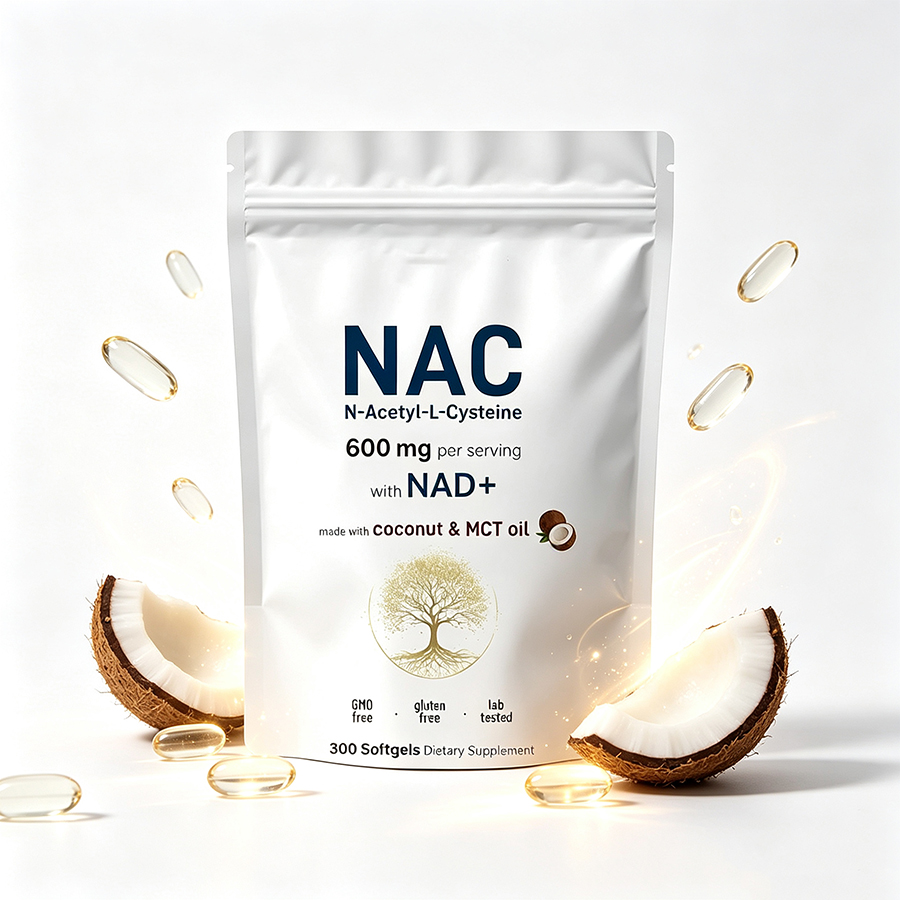 NAC 600mg Softgels dengan Camp - Mct Oil Coconut ulasan dan harga