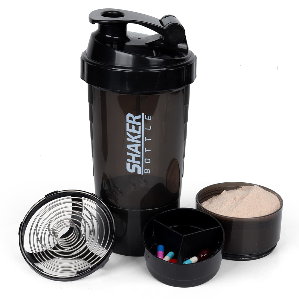 Botol pengocok Protein 3 tingk - Whey Protein Isolate ulasan dan harga